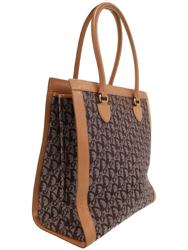 Christian Dior】クリスチャンディオール『トロッター柄 トートバッグ