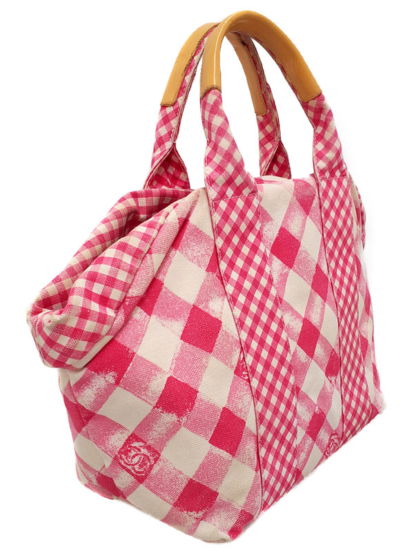 CHANEL】シャネル『クルーズライン ギンガムチェック ハンドバッグ