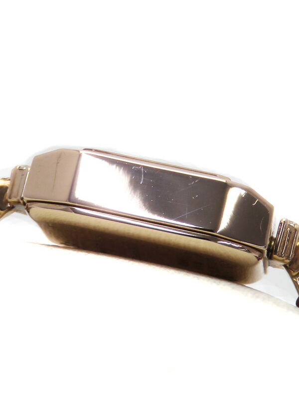 agete】アガット『クラシック スクエアフェイス ウォッチ ダイヤ