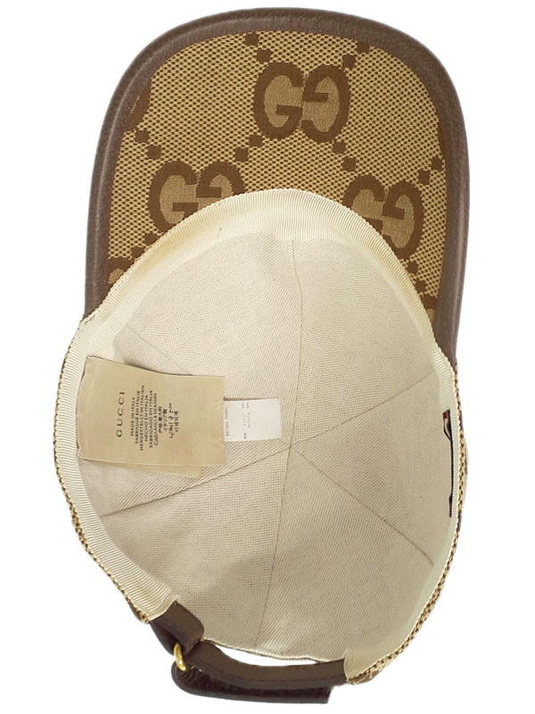GUCCI】グッチ『ジャンボ GGキャンバス ベースボールキャップ sizeL