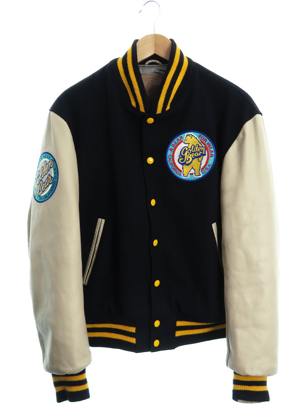 Golden Bear】【アメリカ製】【アウター】ゴールデンベア『レザー切替