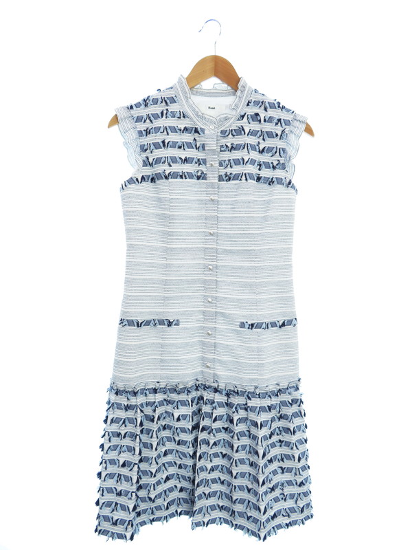 Rene】【TISSUE】【日本製】ルネ『切替ワンピース size36』6826150