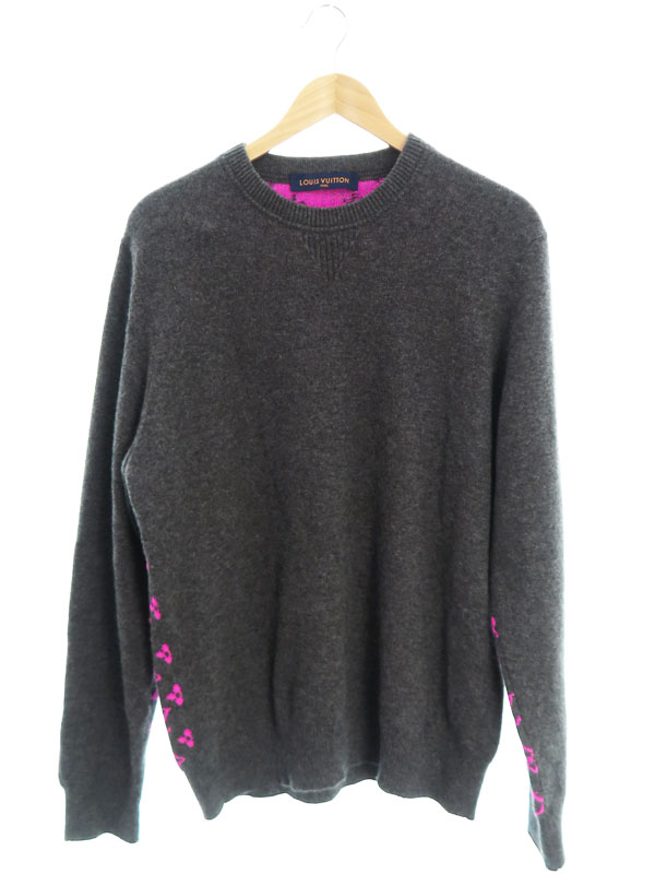 LOUIS VUITTON】ルイヴィトン『モノグラム カシミヤ 長袖ニット sizeXL