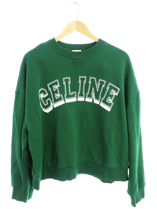 CELINE】セリーヌ『ロゴ 長袖スウェット sizeM』2Y57A670Q レディース