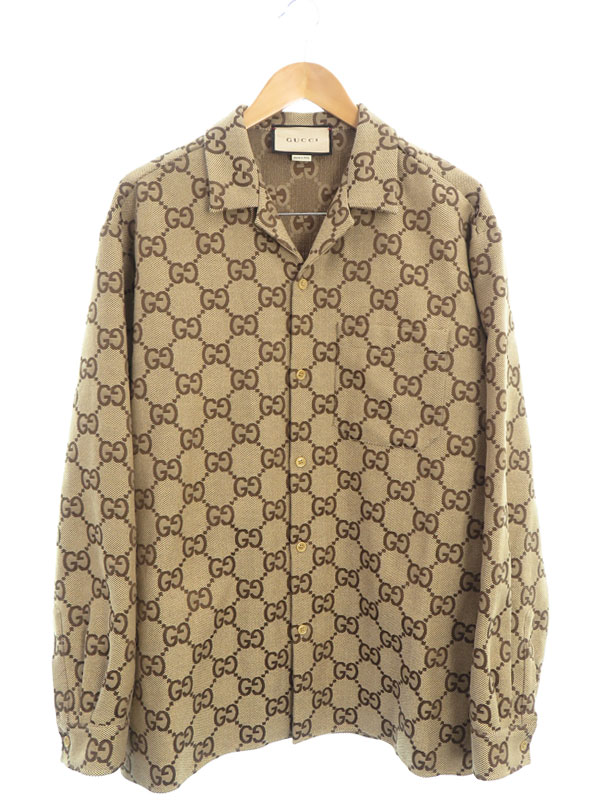 GUCCI】グッチ『マキシ GGキャンバス シャツ size52』770426 ZAHT5