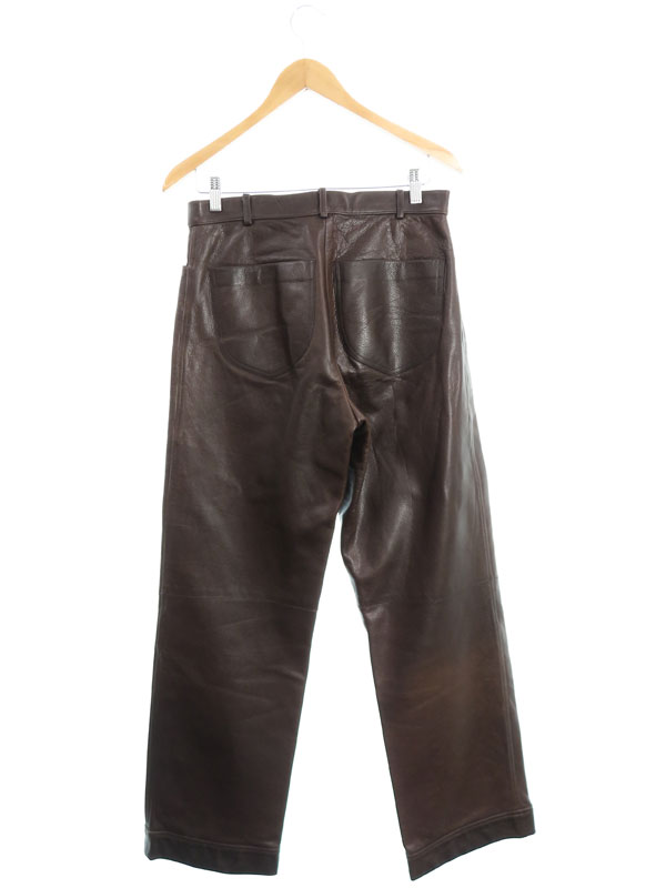 EMPORIO ARMANI】エンポリオアルマーニ『レザーパンツ size48』メンズ