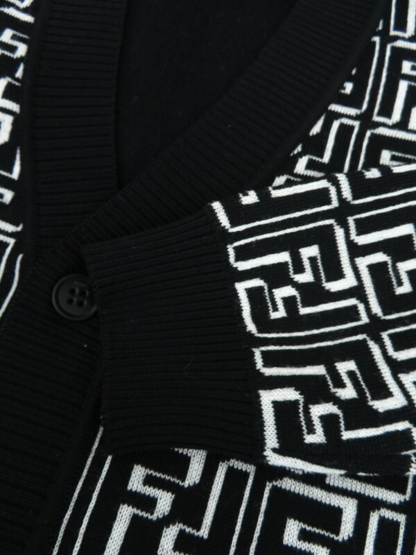FENDI】フェンディ『FFロゴ ズッカ柄 カーディガン size44』FZC433