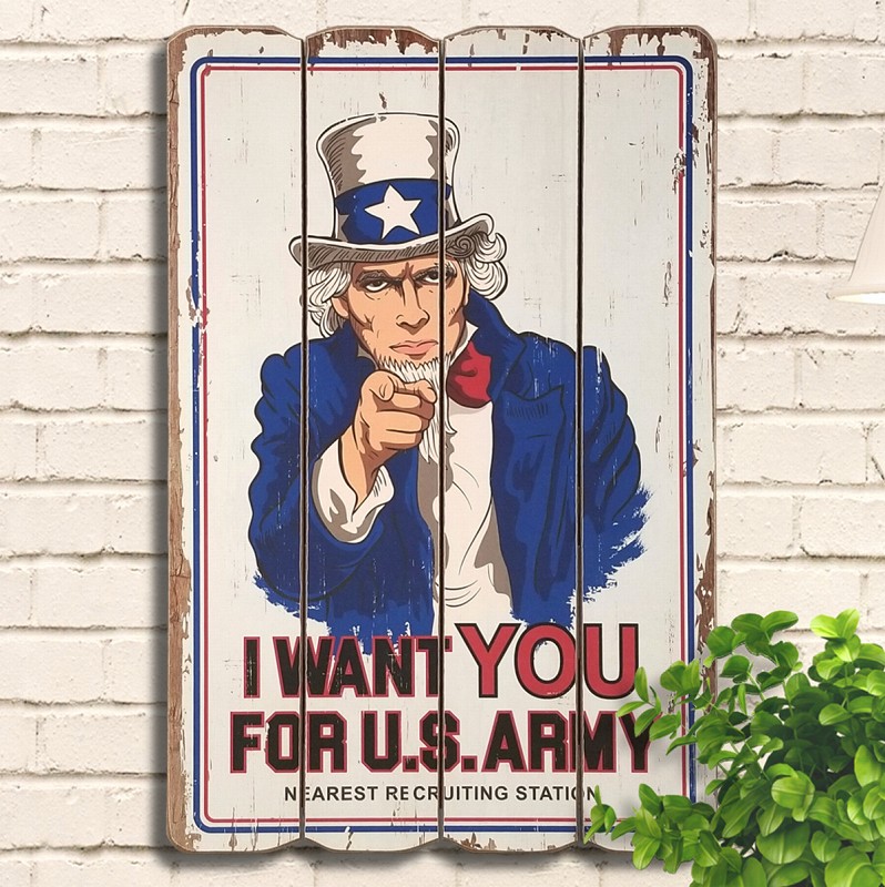 楽天市場】P10倍】 木製看板45 米軍 アンクルサム iw アメリカ