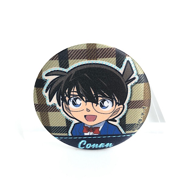 名探偵コナン 刺繍缶ミラー 「江戸川コナン」 手鏡 コンパクトポケット