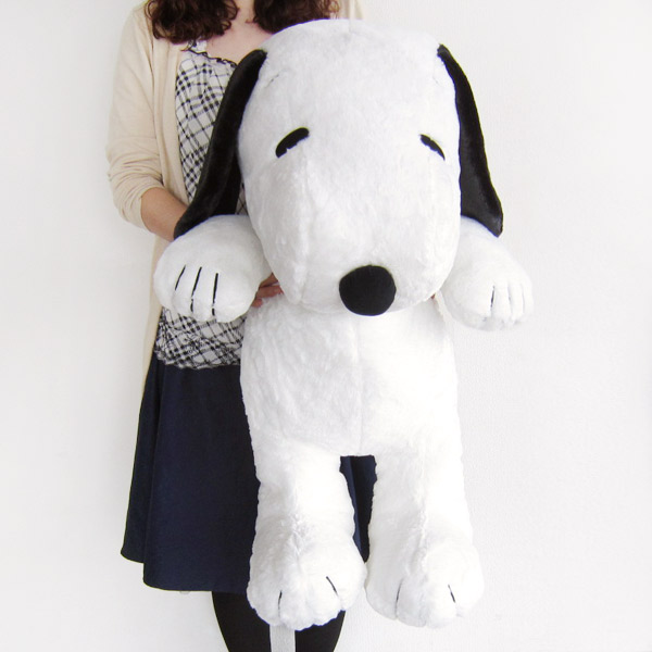 スヌーピー ぬいぐるみ 2L ブラック ハグハグ - キャラクターショップ