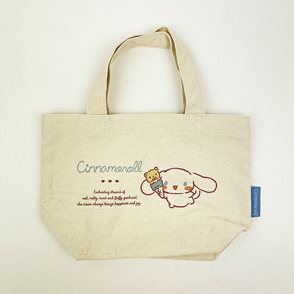 サンリオ シナモロール 帆布ミニトートバッグ シナモン Sanrio