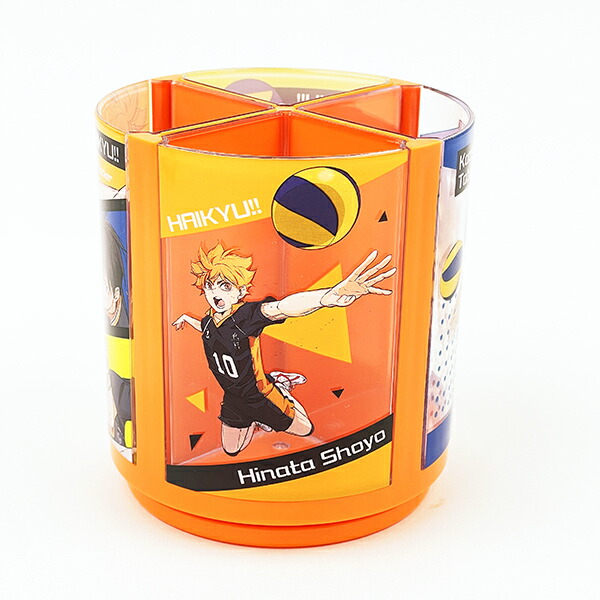 ハイキュー!! 烏野高校 回るペンスタンド 少年ジャンプ 文具 オレンジ