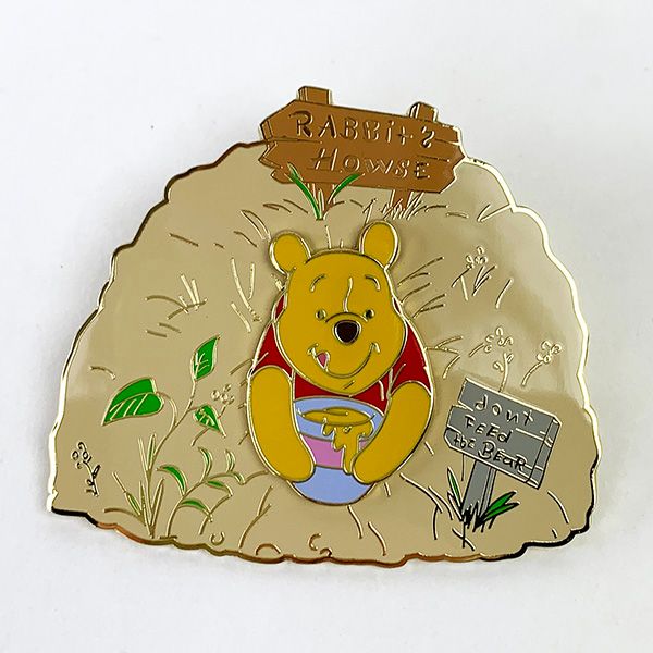 ディズニー くまのプーさん コレクションピンバッジ ラビットの家 プー