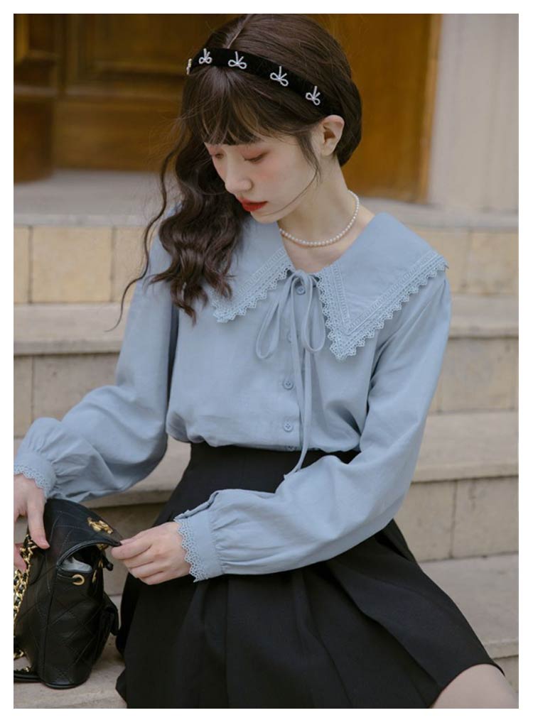 楽天市場】送料無料 レディース ビッグカラー かわいい フリル襟