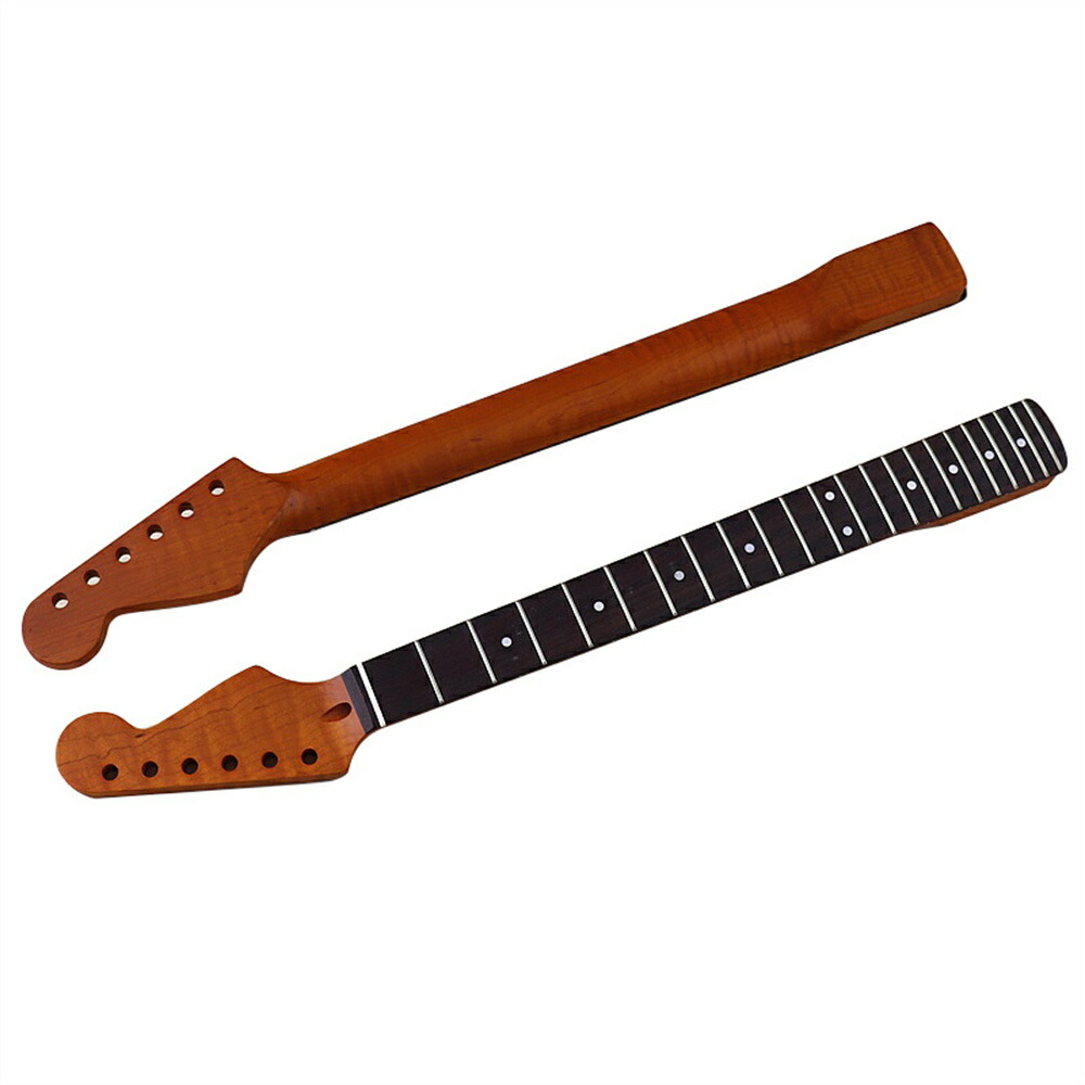 楽天市場】ギターネック トラ杢メイプル STタイプ用交換ネック