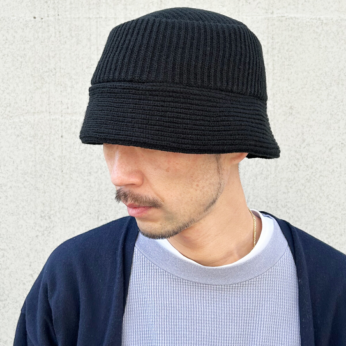 楽天市場】【洗える 抗菌 消臭】ベーシックエンチ Rib Knit Bucket Hat