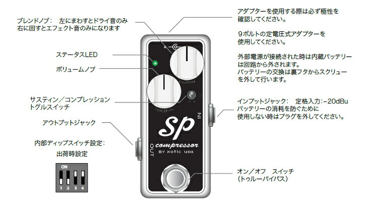 XOTIC SP Compressor《エキゾチック》 SP コンプレッサー