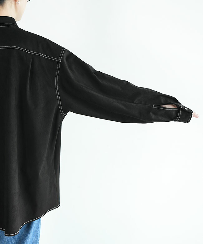 SALE 50%OFF】[25AMSBL03]THE SHINZONE(ザ シンゾーン) SUEDE SHIRT