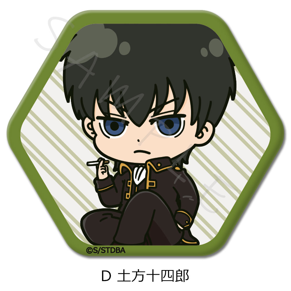 楽天市場】TVアニメ『銀魂』 六角形缶バッジ A(坂田 銀時) B(志村 新八