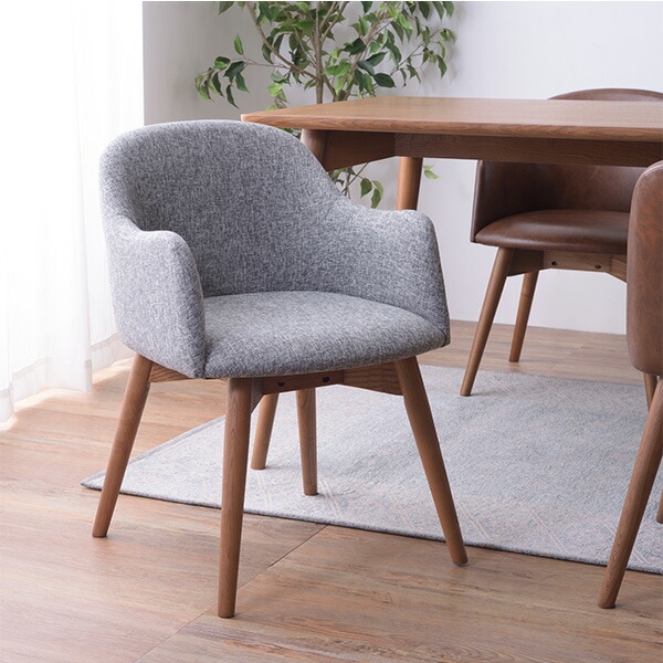 ユアサプライムス.com｜ダイニングチェア おしゃれな曲線チェア グレー