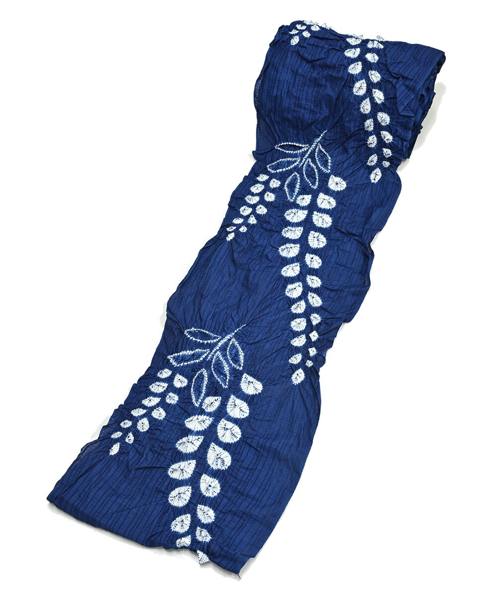 本藍染め 藍染め 浴衣 有松絞り つゆくさの有松鳴海絞り浴衣：つゆくさ