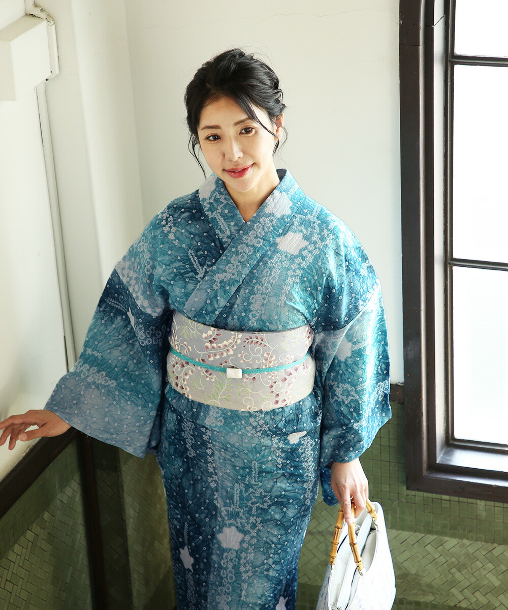 クーポンで2500円OFF＞【フルオーダー】浴衣 有松絞り ルピナス | 有松