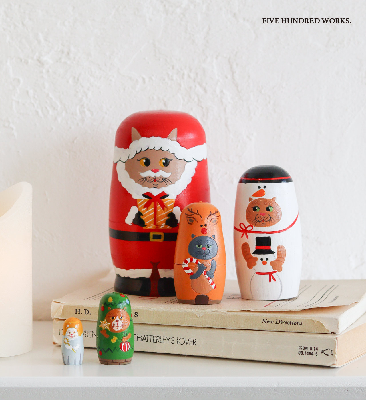 楽天市場】【公式】マトリョーシカ 人形 クリスマス 猫 ねこ サンタ