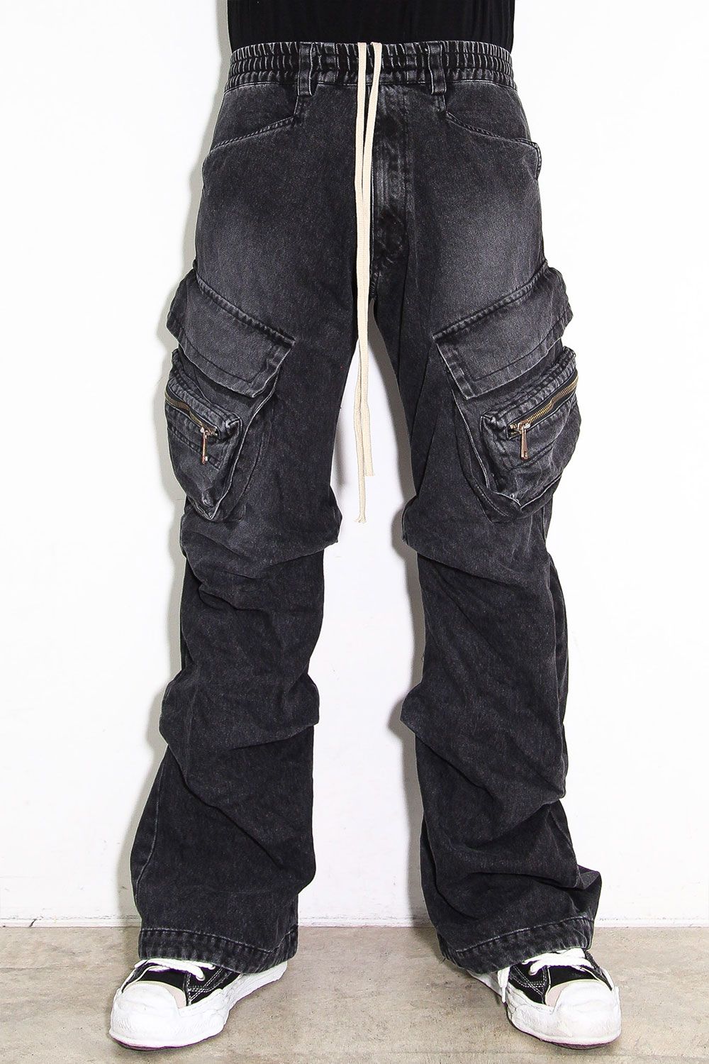 A.F ARTEFACT - デニムカーゴタックバギーパンツ / Denim Cargo Tuck