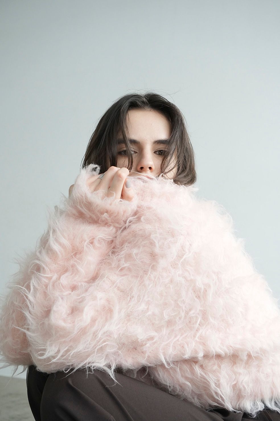 CLANE - シャギ― ショートカーディガン - SHAGGY SHORT KNIT CARDIGAN