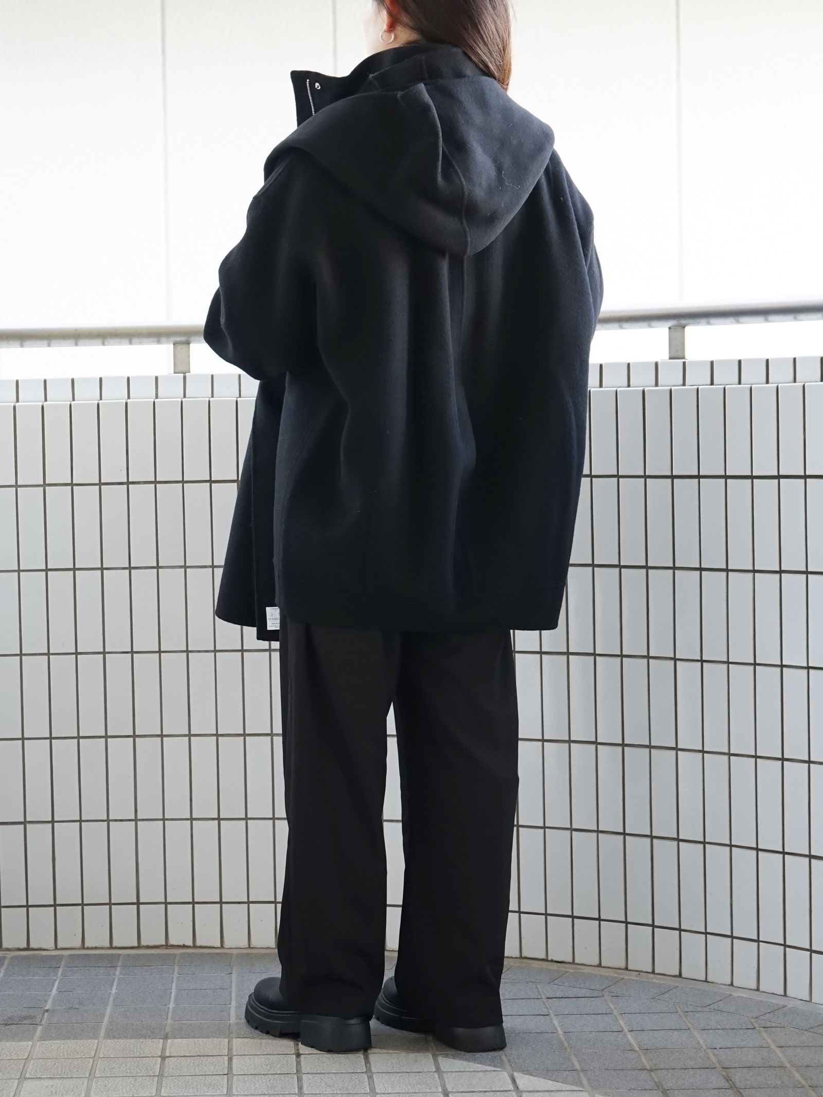 ETRE TOKYO - フーディストールリバーショートコート - BLACK | ADDICT