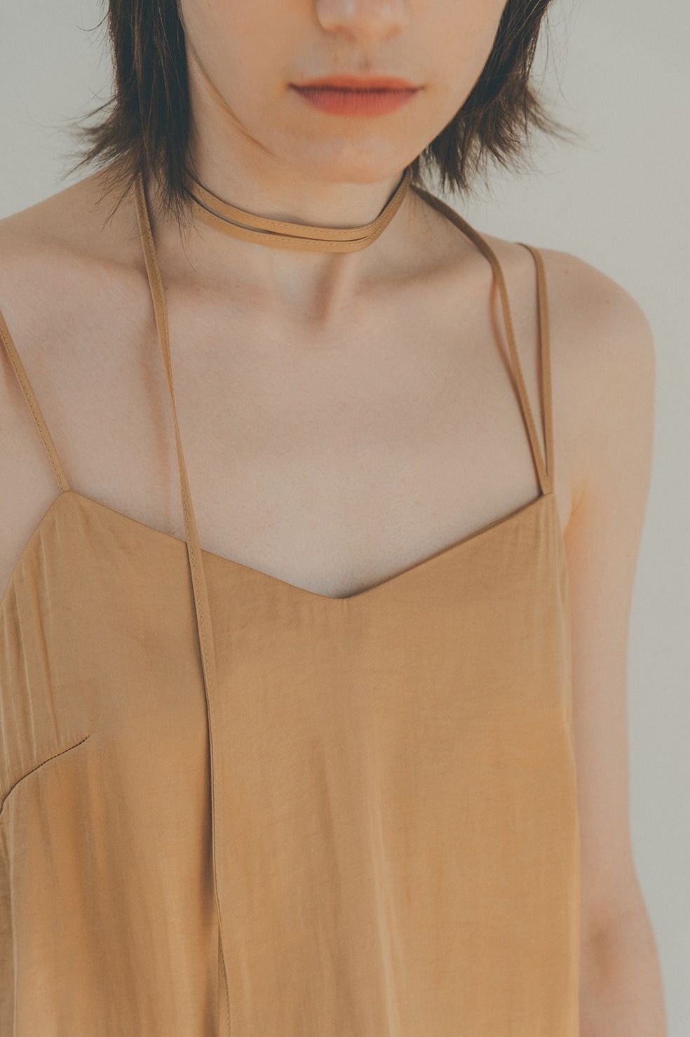 CLANE - リボンキャミソール - SLANT ARRANGE RIBBON CAMISOLE