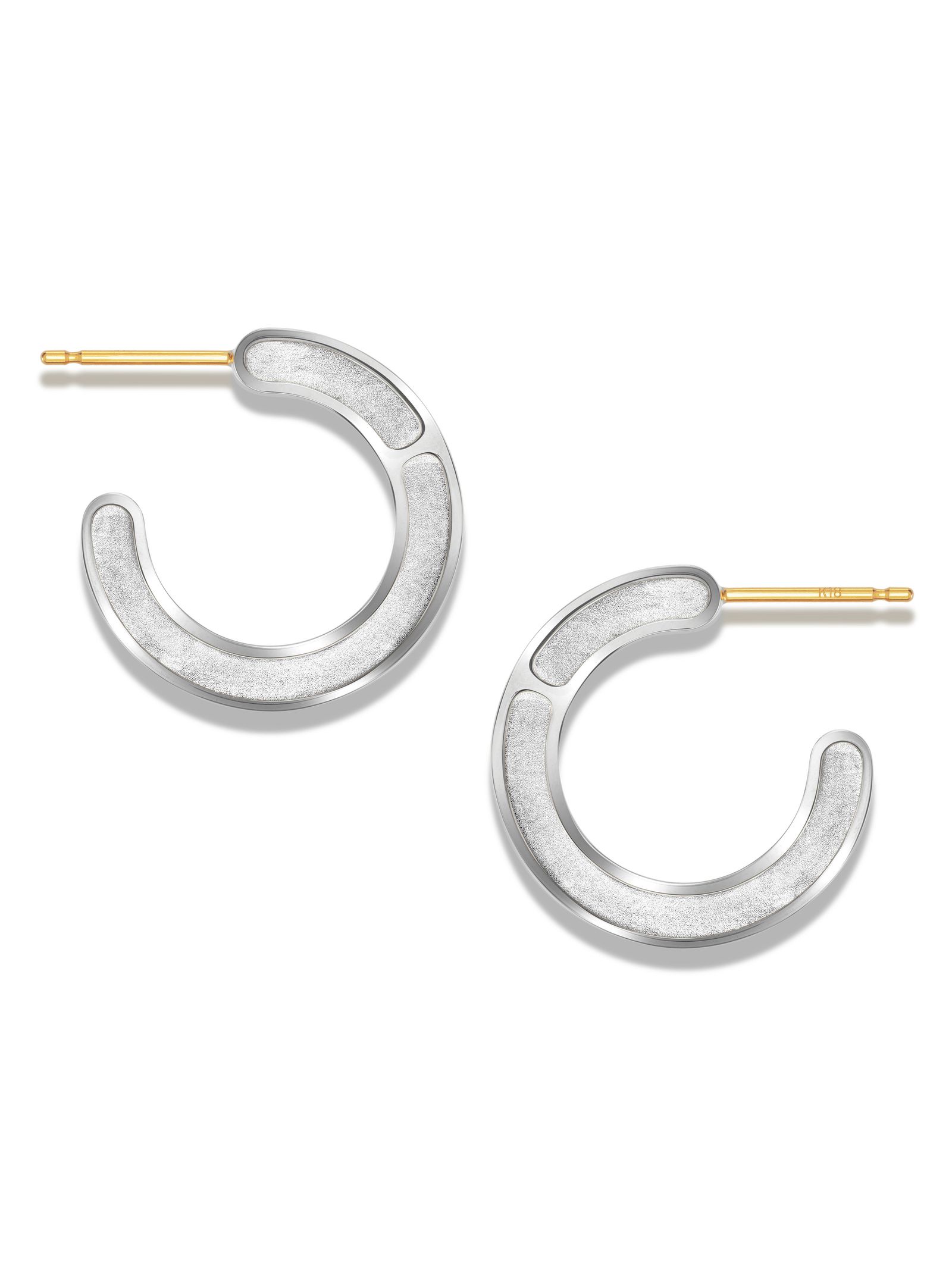 CAREERING - 【両耳用】 FRAME 501 YELLOW - フープピアス イエロー