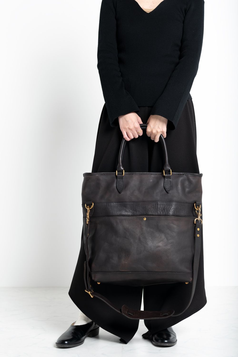 vasco - 【25SS】LEATHER NELSON 2WAY BAG [BLACK] | ショルダーバッグ