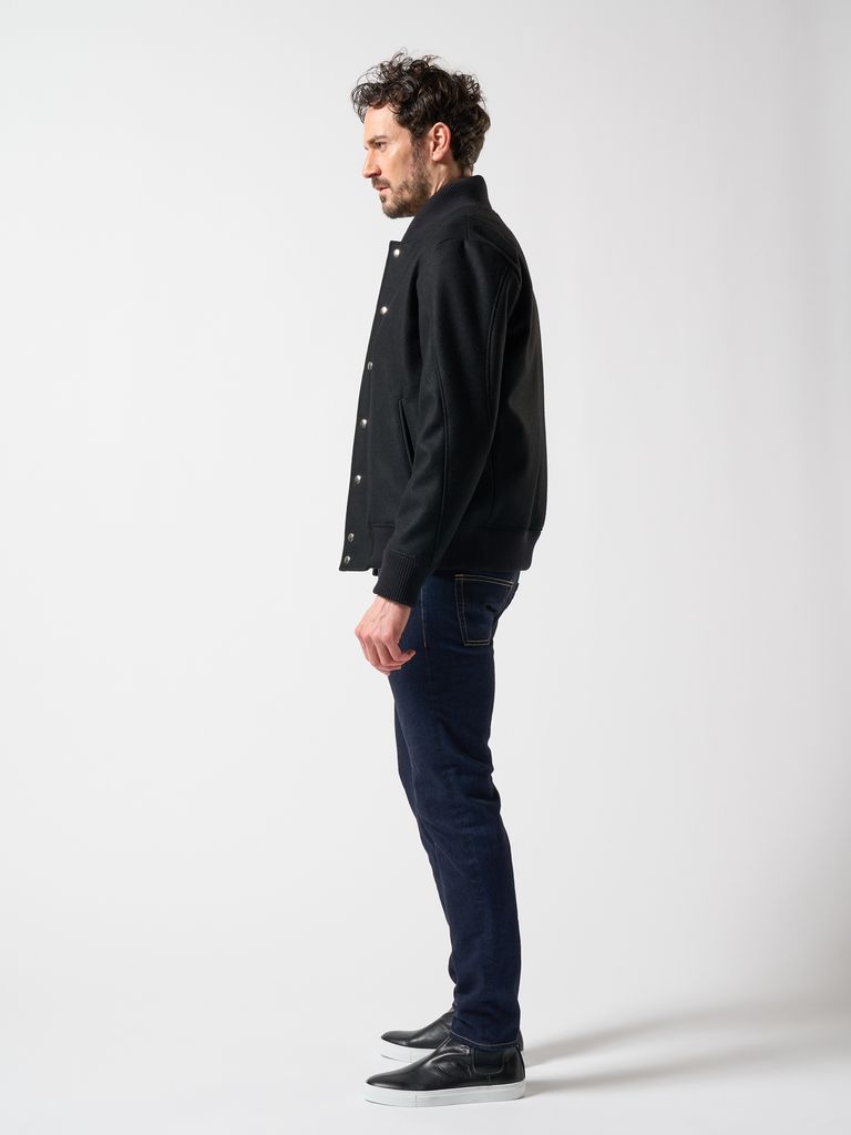 wjk - 【予約品】 stadium jumper / スタジャン / ブラック | BRYAN