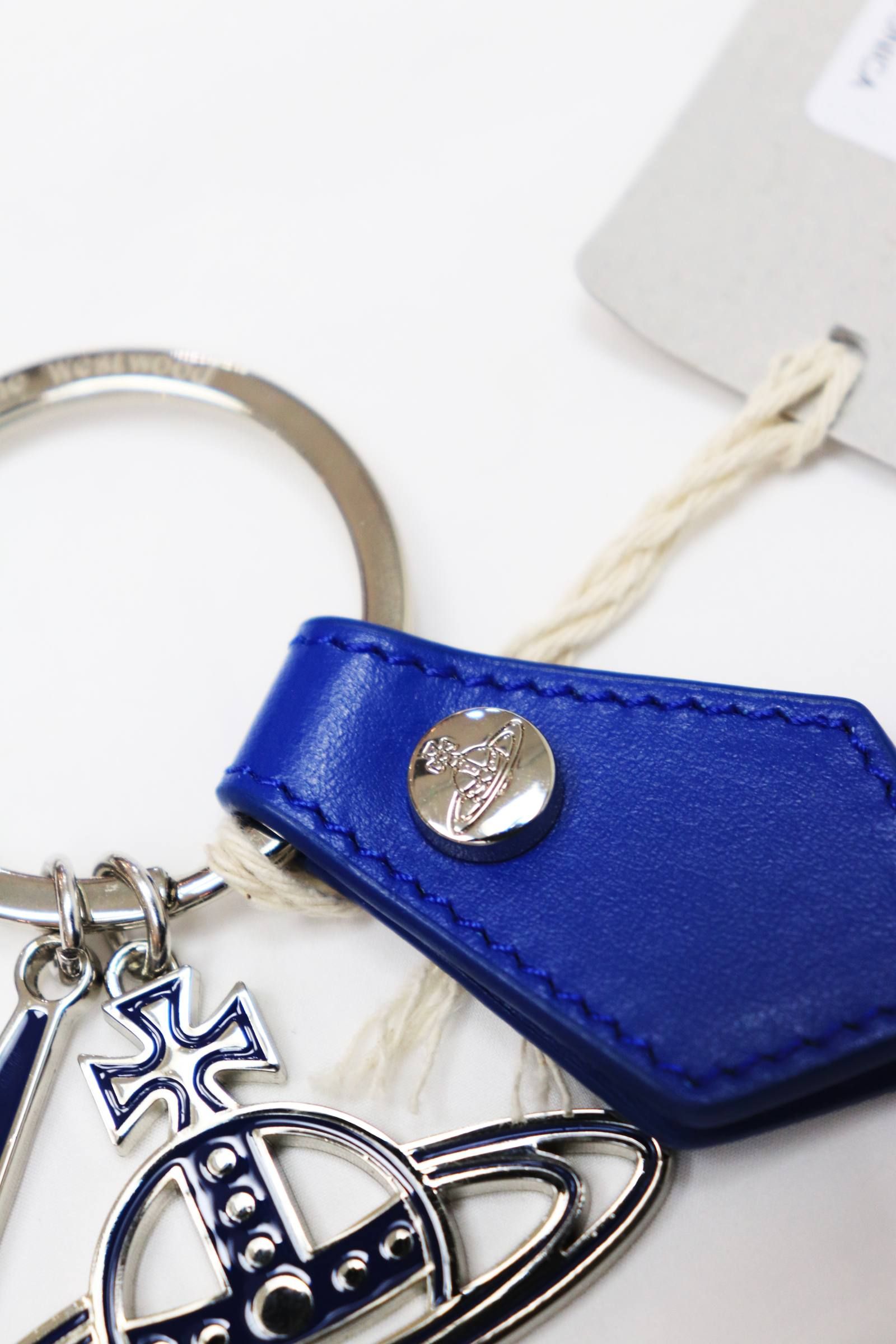 Vivienne Westwood - ライトニング ボルト キーリング/BLUE【Vivienne