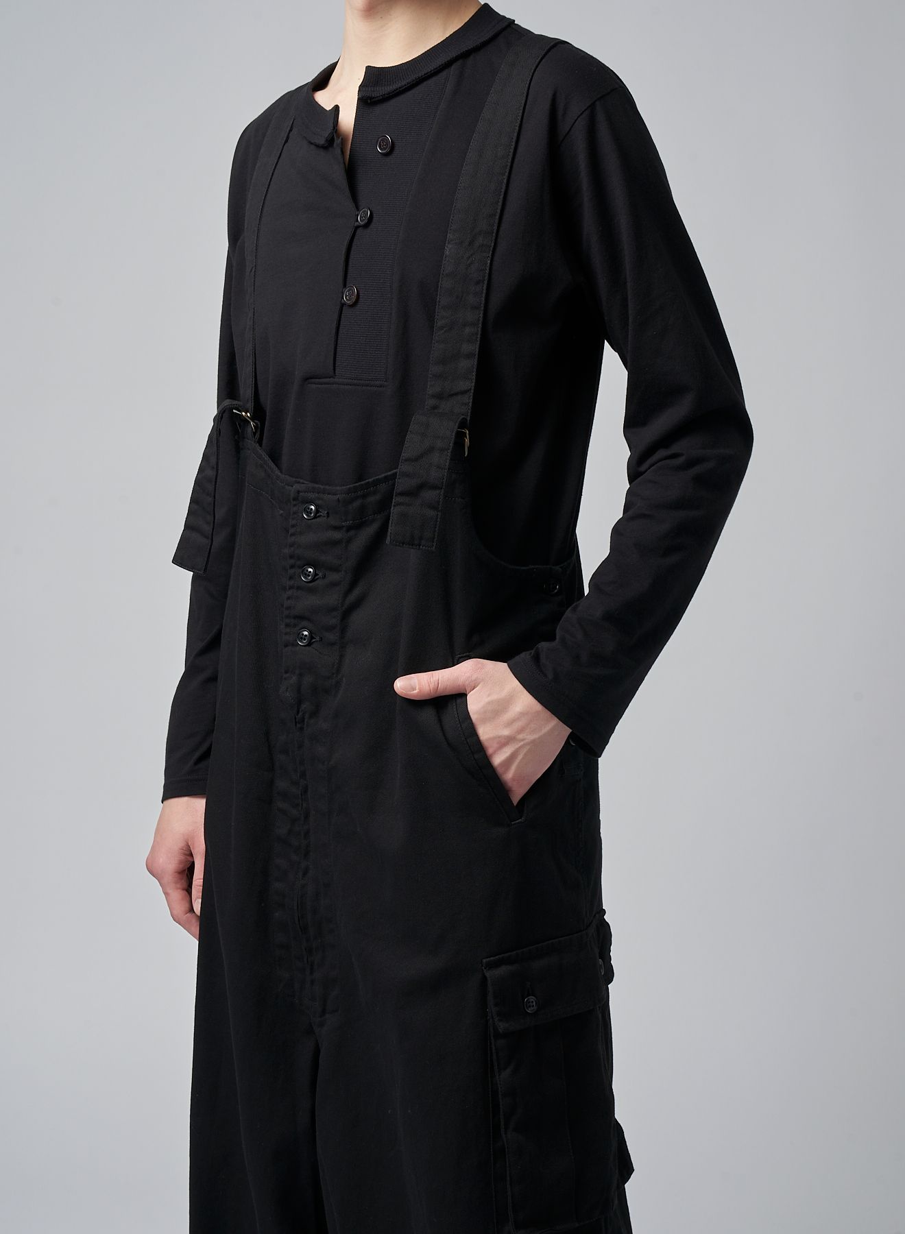 yohji yamamoto - M-WORK OVERALL (BLACK) オーバーオール | chord