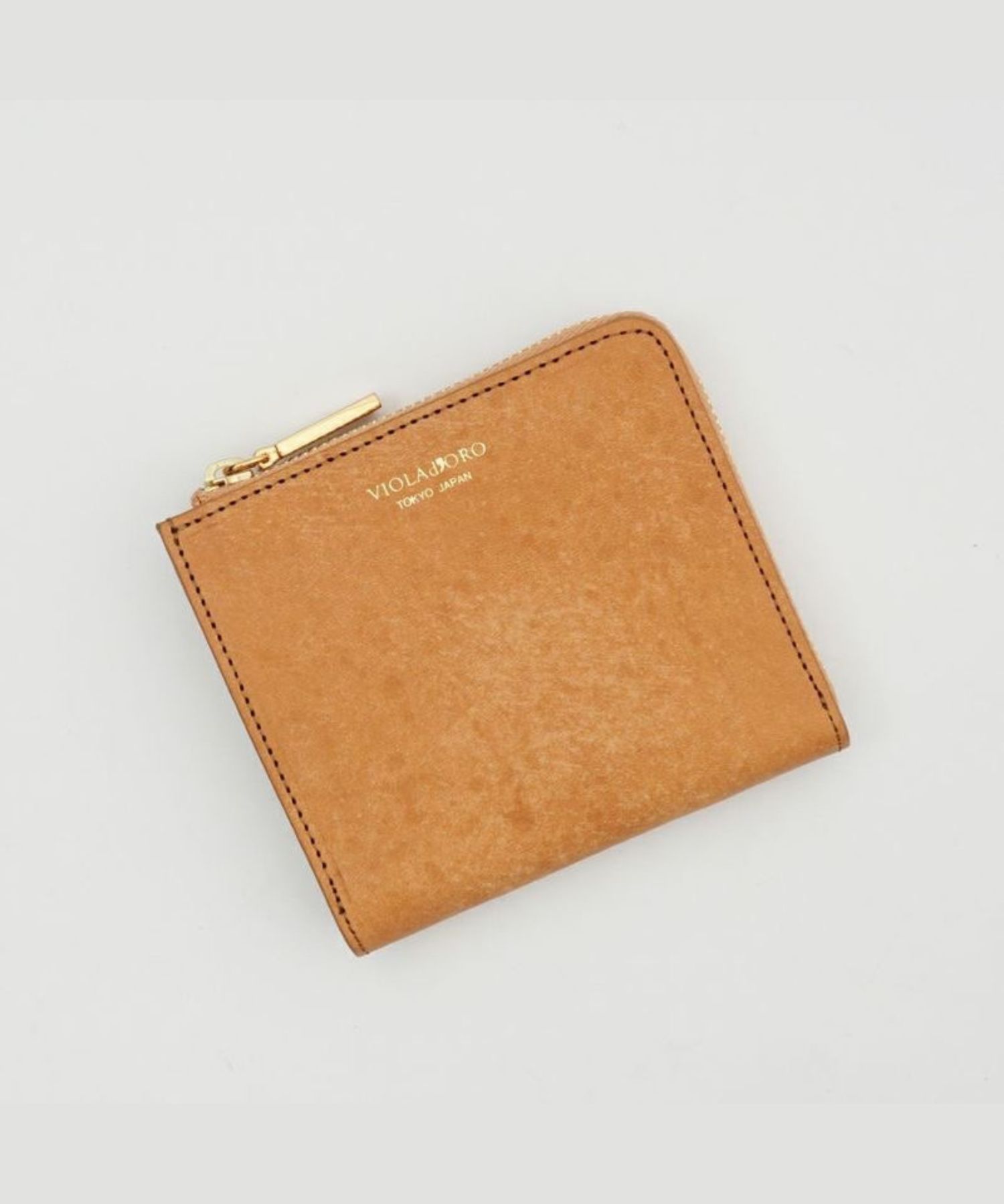 VIOLAd'ORO - 【PORTA / ポルタ】V-5076（Pink / ピンク）ヌメ革 二