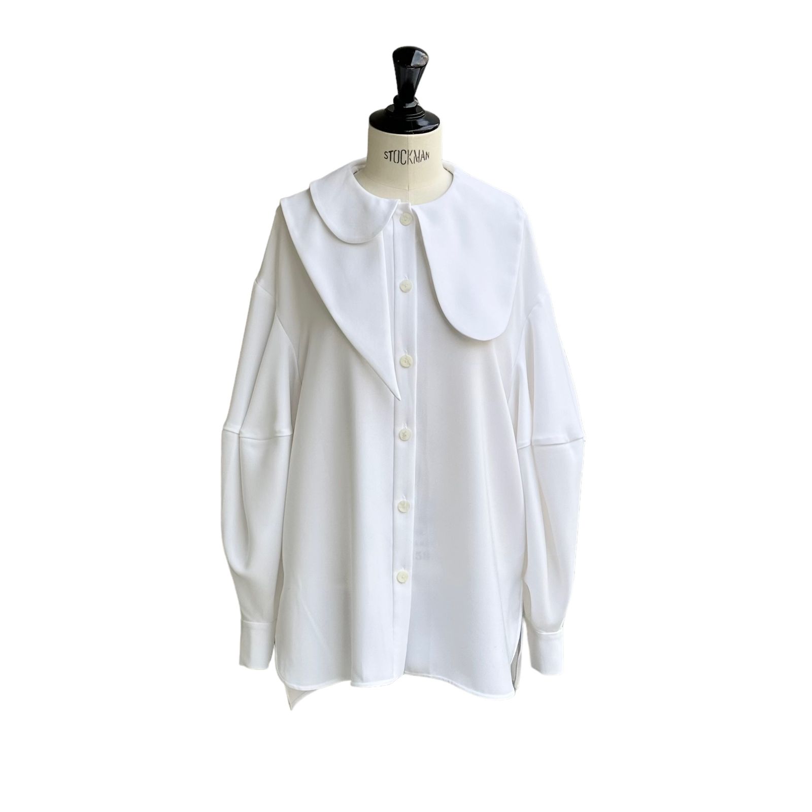 ENFOLD - ASYMMETRY-COLLAR BLOUSE / ブラウス / ホワイト / 2024SS
