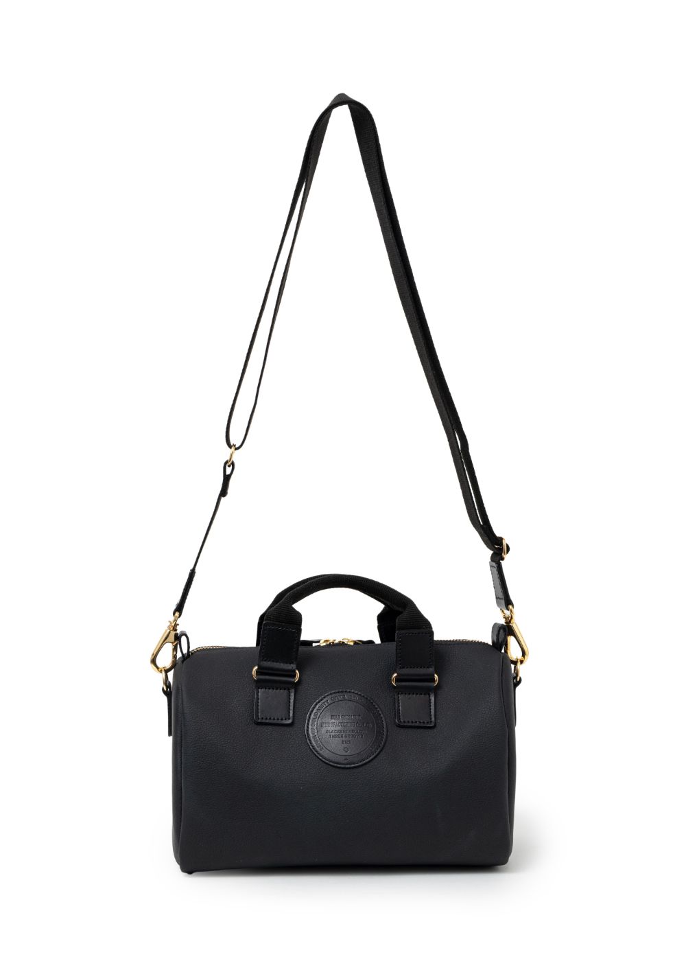 RATS - SYNTHETIC LEATHER MINI BOSTON BAG (BLACK) / フェイクレザー