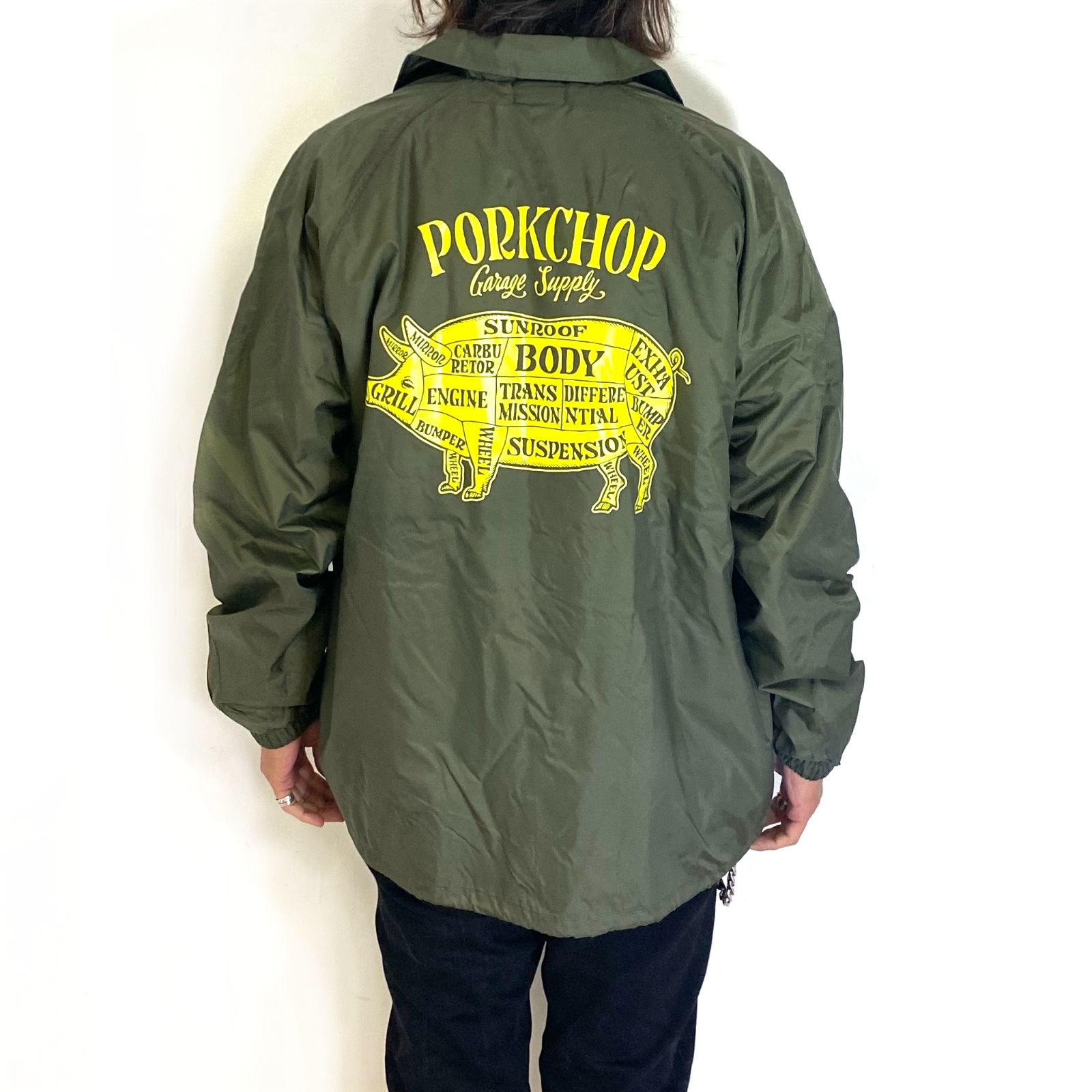 PORKCHOP GARAGE SUPPLY - BOA COACH JKT (OLIVE) / ボアインナー