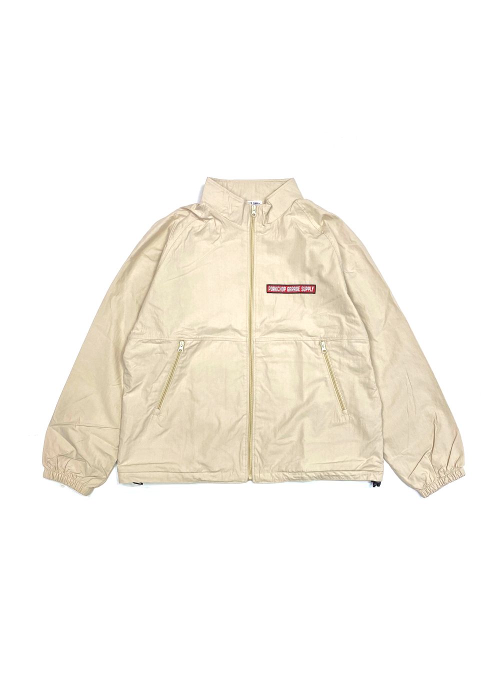 PORKCHOP GARAGE SUPPLY - BAR&SHIELD TRACK JKT (CREAM) / バー