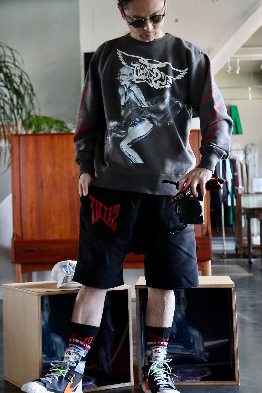 セントマイケル22SS SWEAT SHIRT SORAYAMA