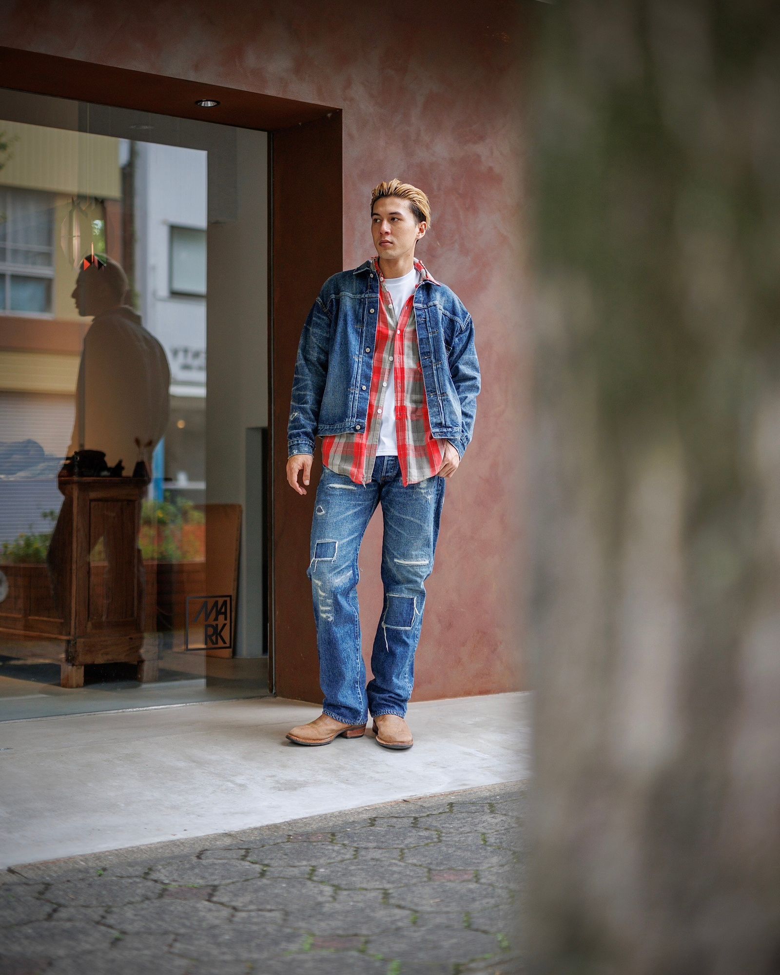 eYe JUNYA WATANABExNew Manual Wネームデニムジャケット セットアップ