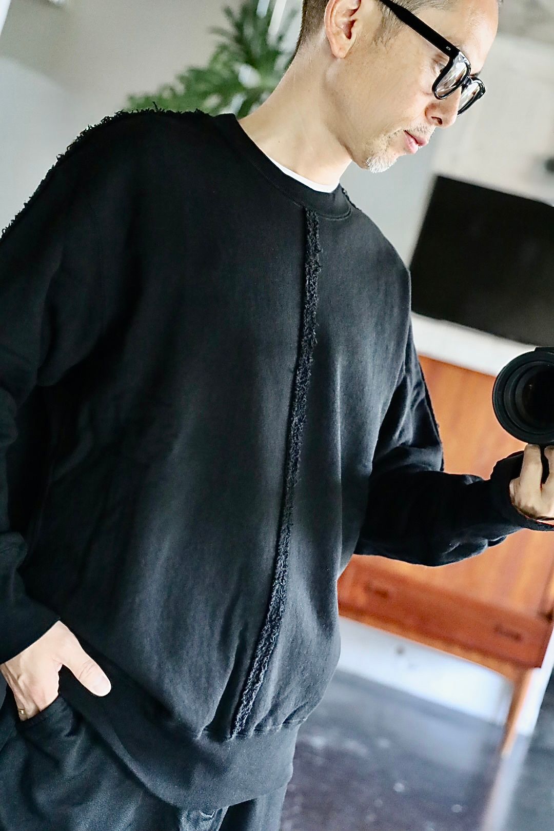 COMME des GARCONS HOMME 綿裏毛製品洗いスウェットスタイル.2025.9.5