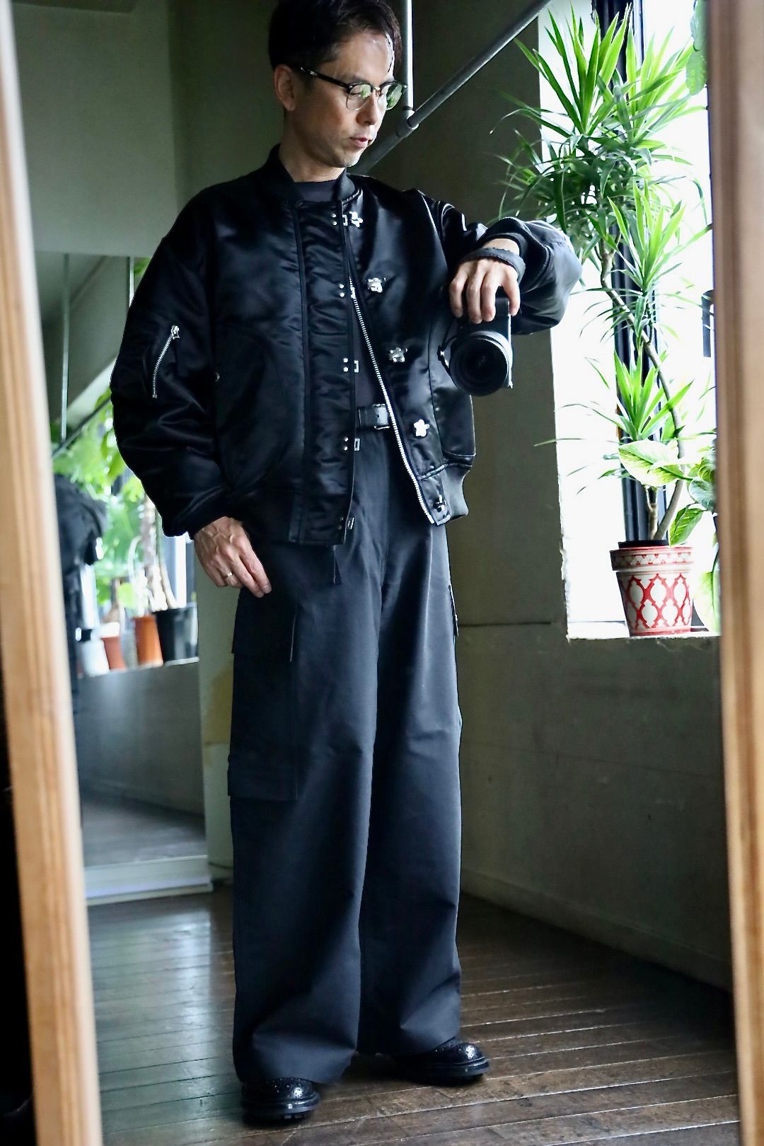 COMME des GARCONS HOMME ツイルフックミリタリージャケットスタイル