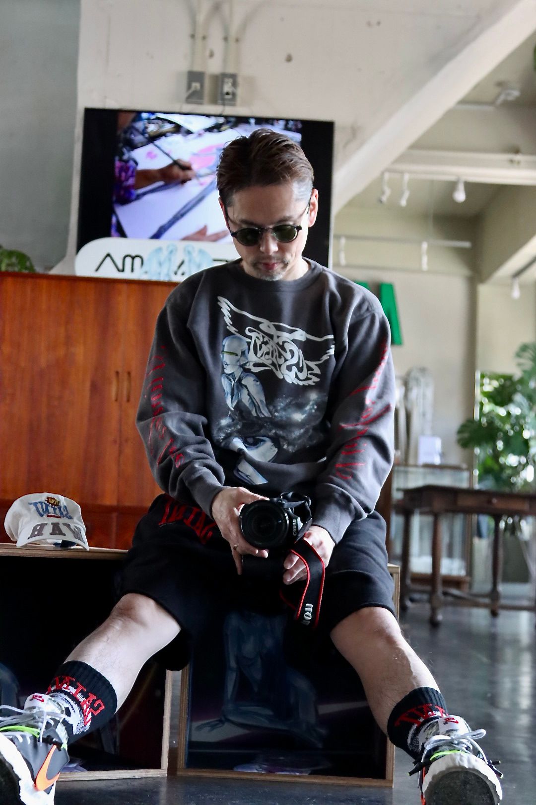 セントマイケル22SS SWEAT SHIRT SORAYAMA