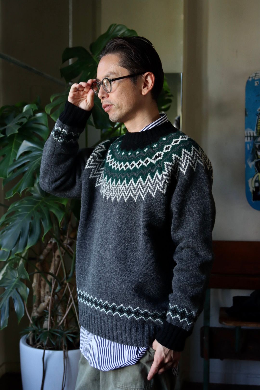 JUNYA WATANABE COMME des GARCONS MAN ウールジャガードニット