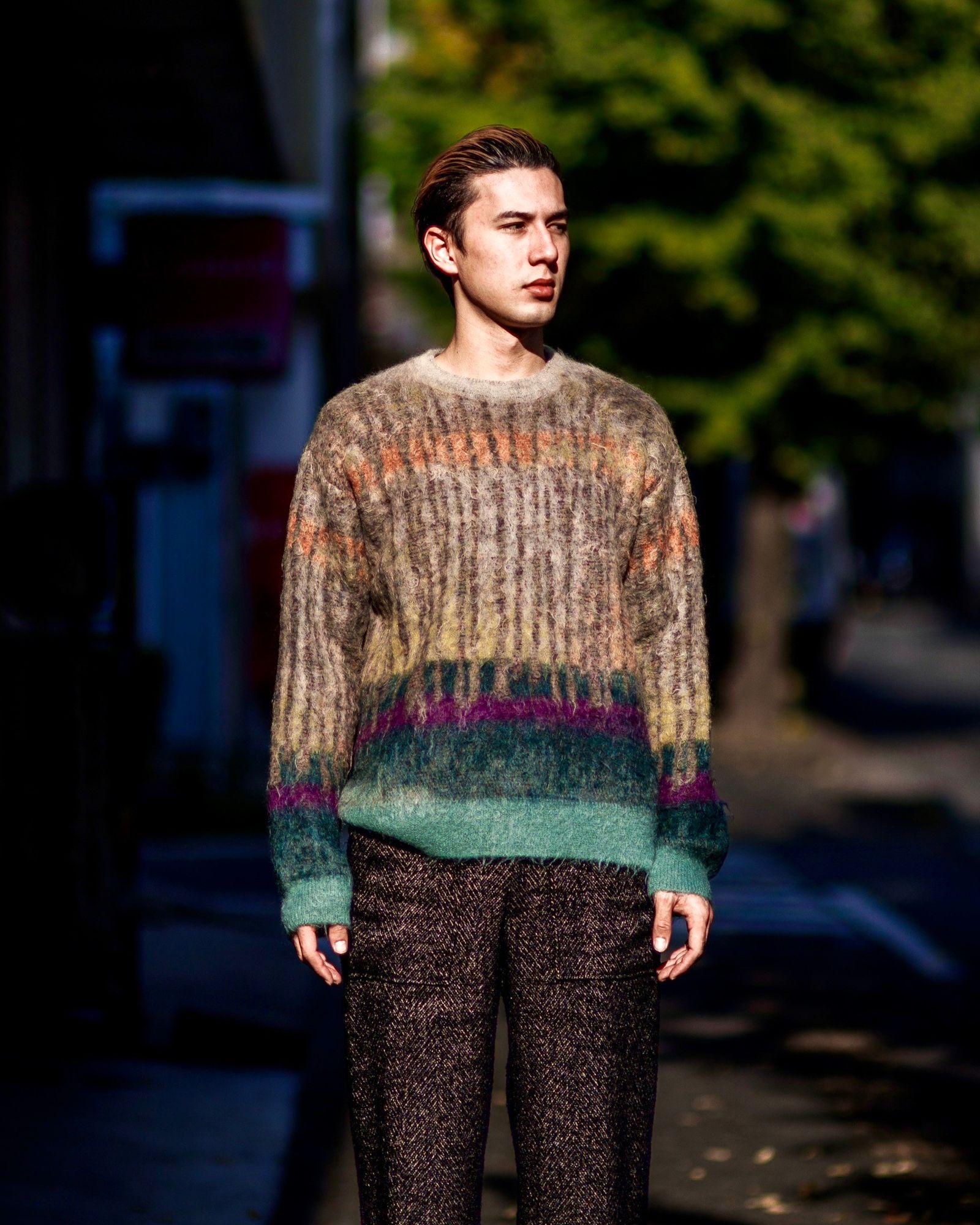 YOKE - ヨーク25SS TREE JAQUARD MOHAIR SWEATER(YK25SS0959S)ORANGE