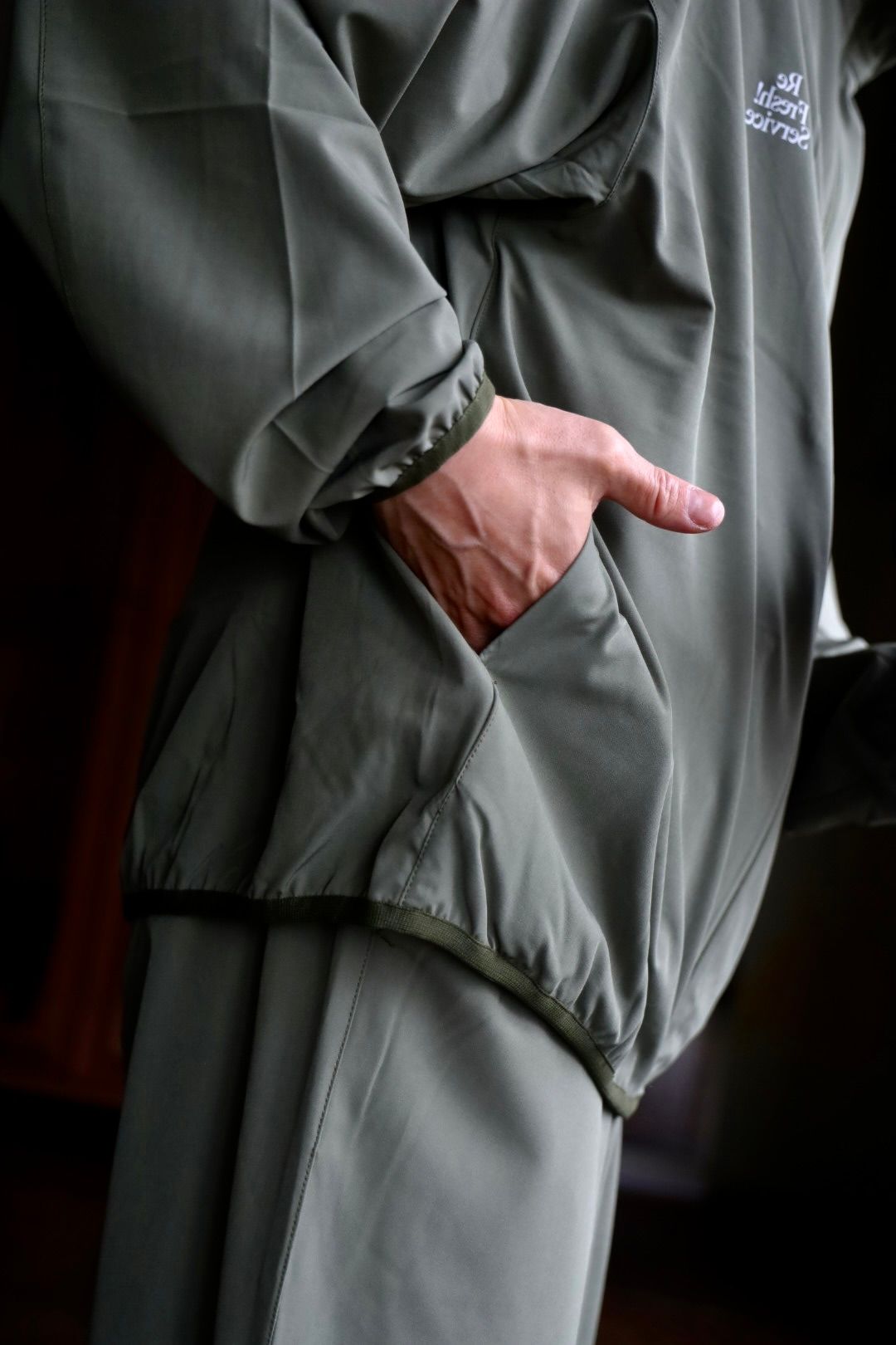 ReFresh!Service. “UTILITY PACKABLE SUIT”(KHAKI)スタイル | 6463 | MARK