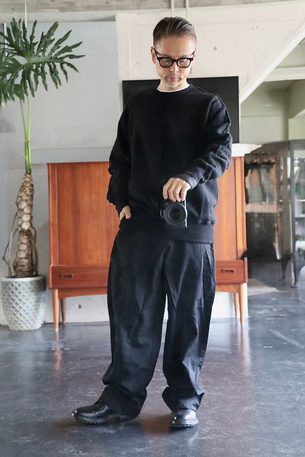 COMME des GARCONS HOMME 綿裏毛製品洗いスウェットスタイル.2025.9.5